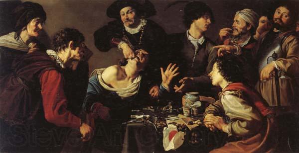 Theodoor Rombouts The Tooth-puller Norge oil painting art